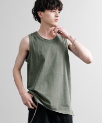 Rocky Monroe/ロッキーモンロー Rocky Monroe タンクトップ ノースリーブ USAコットン メンズ レディース ピグメント加工 古着 ルーズ サイドスリット Aud/508286368
