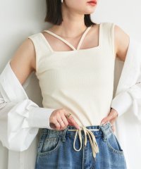 ad thie/アドティエ ad thie 【2025SS新作】2wayネックスクエアホルターリブタンクトップ/508286384