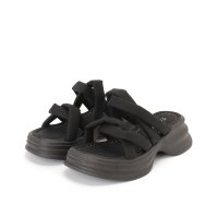 Lace Ladies/レースレディース Lace Ladies ツイスト クロスストラップ 厚底 スライド サンダル/508286482