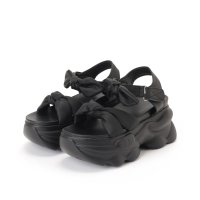 Lace Ladies/レースレディース Lace Ladies ツイスト リボン バックストラップ付き 厚底 サンダル/508286514