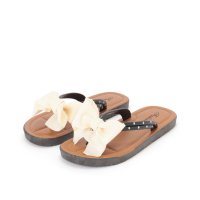Lace Ladies/レースレディース Lace Ladies リボン ドット柄 トング フラット サンダル/508286528