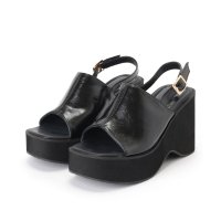 Lace Ladies/レースレディース Lace Ladies オープントゥ ウェッジソール バックストラップ付き 厚底 サンダル/508286531