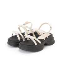 Lace Ladies/レースレディース Lace Ladies リボン ダブルクロス バックストラップ 厚底 サンダル/508286535