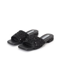 Lace Ladies/レースレディース Lace Ladies スパンコール ナロー スクエアトゥ ローヒール ミュール サンダル/508286554