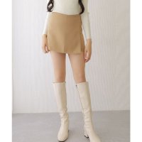 Lace Ladies/レースレディース Lace Ladies ソリッドカラー ラップ風 ハイウエスト ショート丈 スカパン/508286562