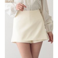 Lace Ladies/レースレディース Lace Ladies ソリッドカラー ラップ風 ハイウエスト ショート丈 スカパン/508286562