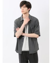 m.f.editorial/エムエフエディトリアル m.f.editorial 冷感 格子柄ジャガード 半袖シャツ/508286594