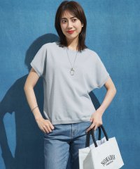 NIJYUSANKU（LARGE SIZE）/【洗える】レーヨンポリエステルストレッチ プルオーバー ラメニット/508287088