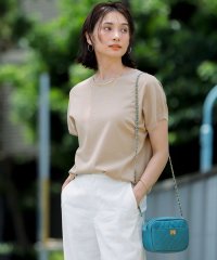 NIJYUSANKU（LARGE SIZE）/【洗える】レーヨンポリエステルストレッチ プルオーバー ラメニット/508287088