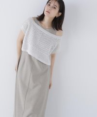 NATURAL BEAUTY BASIC/透かし編みニット＆アメスリワンピース/508280646