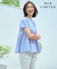 J.PRESS LADIES/【WEB限定・洗える】ストライプジャージー フレア カットソー/508284047