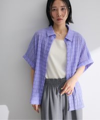 Green Parks/グリーン パークス Green Parks シアーシャーリングフレンチスリーブシャツ/508284574