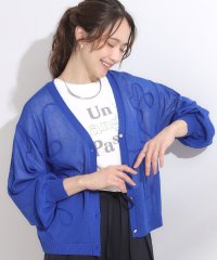 SHOO・LA・RUE　DRESKIP/シューラルー／ドレスキップ SHOO・LA・RUE/DRESKIP 刺繍デザインシアーニットカーディガン/508285955