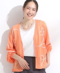 SHOO・LA・RUE　DRESKIP/刺繍デザインシアーニットカーディガン/508285955