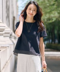 J.PRESS LADIES/【WEB限定カラーあり・洗える】コットンスムース シアーデザイン カットソー/508287310