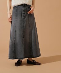 N Natural Beauty Basic/パネル切替デニムフレアスカート/508287519