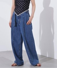 N Natural Beauty Basic/ベルテッドワイドデニムパンツ/508287521