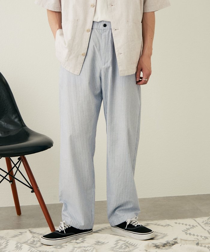 セール 63%OFF】【Omekashi】シアーリネンスキッパーシャツ