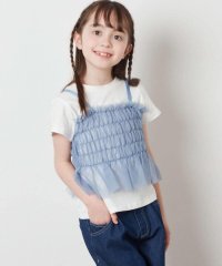 a.v.v(KID'S)/[100－130]チュールキャミドッキングＴシャツ/508289002