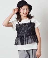 a.v.v(KID'S)/[140－150]チュールキャミドッキングＴシャツ/508289003