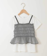 a.v.v(KID'S)/[140－150]チュールキャミドッキングＴシャツ/508289003