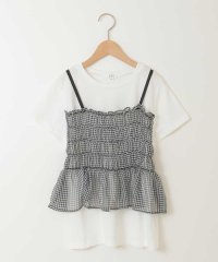 a.v.v(KID'S)/[160]チュールキャミドッキングＴシャツ/508289004