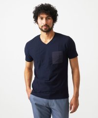 MICHEL KLEIN HOMME/リネン混Vネックカットソー/508289006