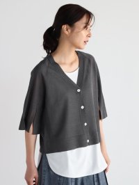 CLOVE/クローブ CLOVE Vネッククロップドカーディガン/508289038