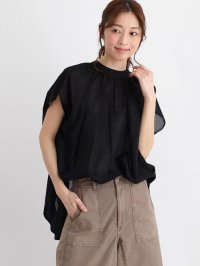 CLOVE/クローブ CLOVE スタンドカラーシアーブラウス/508289042