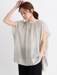 CLOVE/クローブ CLOVE スタンドカラーシアーブラウス/508289042