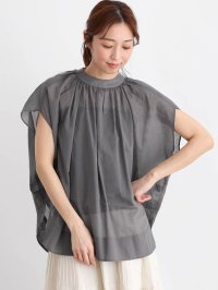 CLOVE/クローブ CLOVE スタンドカラーシアーブラウス/508289042