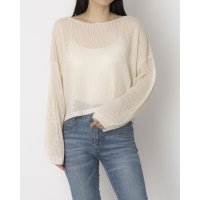 STYLEBLOCK/スタイルブロック STYLEBLOCK E綿タッチメッシュニットショートプルオーバー/508182246