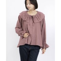 tumugu/ツムグ tumugu シャーリングドビー 2WAYブラウス/508278961