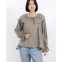 tumugu/ツムグ tumugu シャーリングドビー 2WAYブラウス/508278961