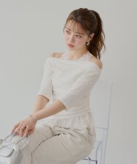 PAL OUTLET/【Chico】ドレープニット+レースペプラムキャミセット/508290474