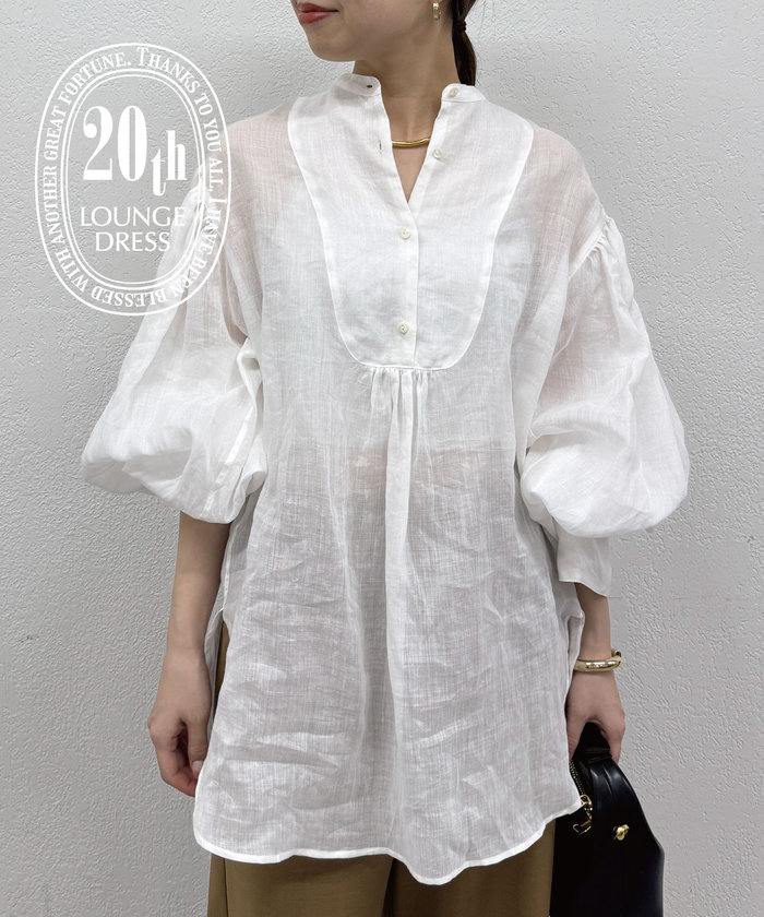 セール】【Loungedress】20thリネンギャザーチュニック