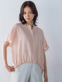LAUTREAMONT/ロートレアモン LAUTREAMONT シアードロストフレンチスリーブシャツ≪洗濯機で洗える≫/508290757
