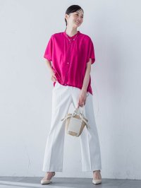 LAUTREAMONT/ロートレアモン LAUTREAMONT シアードロストフレンチスリーブシャツ≪洗濯機で洗える≫/508290757