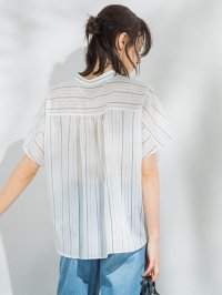 LAUTREAMONT/ロートレアモン LAUTREAMONT シアードロストフレンチスリーブシャツ≪洗濯機で洗える≫/508290757