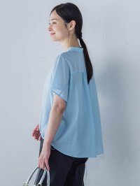 LAUTREAMONT/ロートレアモン LAUTREAMONT シアードロストフレンチスリーブシャツ≪洗濯機で洗える≫/508290757