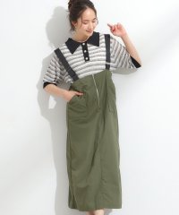 SHOO・LA・RUE Cutie Blonde/キューティーブロンド Cutie Blonde ナイロンハーフジップジャンスカ/508290768