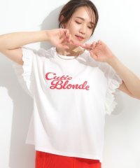 SHOO・LA・RUE Cutie Blonde/キューティーブロンド Cutie Blonde 【SHOO ICE/汗染み軽減/UVカット】フリルTシャツ/508290775