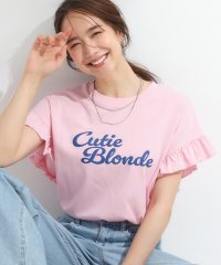 SHOO・LA・RUE Cutie Blonde/キューティーブロンド Cutie Blonde 【SHOO ICE/汗染み軽減/UVカット】フリルTシャツ/508290775