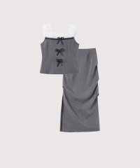 LA POMME petit/ラポミ プチ LA POMME petit Gauze Bow Top Gather Skirt Set Up/508290864