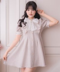 ROJITA/ロジータ ROJITA シアーチェックボウタイツイードワンピース/508290913