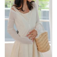 KOBE LETTUCE/コウベレタス KOBE LETTUCE シアーカットソーカーディガン [C7479]/508290924