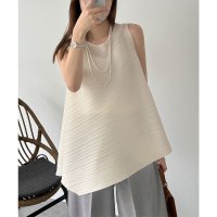 KOBE LETTUCE/コウベレタス KOBE LETTUCE アシンメトリー シアープリーツAラインブラウス [C7522]/508290928