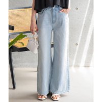 KOBE LETTUCE/コウベレタス KOBE LETTUCE [ Petitle / プチレ ] ウエスト調整ゴム付きワイドデニムパンツ【プチ】 [M4239]/508290939