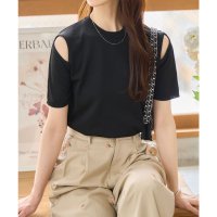 KOBE LETTUCE/コウベレタス KOBE LETTUCE ショルダースリットサマーニットトップス [N1187]/508290940