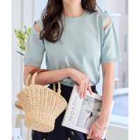 KOBE LETTUCE/コウベレタス KOBE LETTUCE ショルダースリットサマーニットトップス [N1187]/508290940
